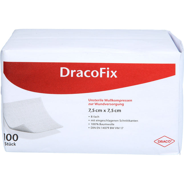 DRACOFIX OP-Kompressen 7,5x7,5 cm unsteril 8fach