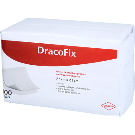 DRACOFIX OP-Kompressen 7,5x7,5 cm unsteril 8fach