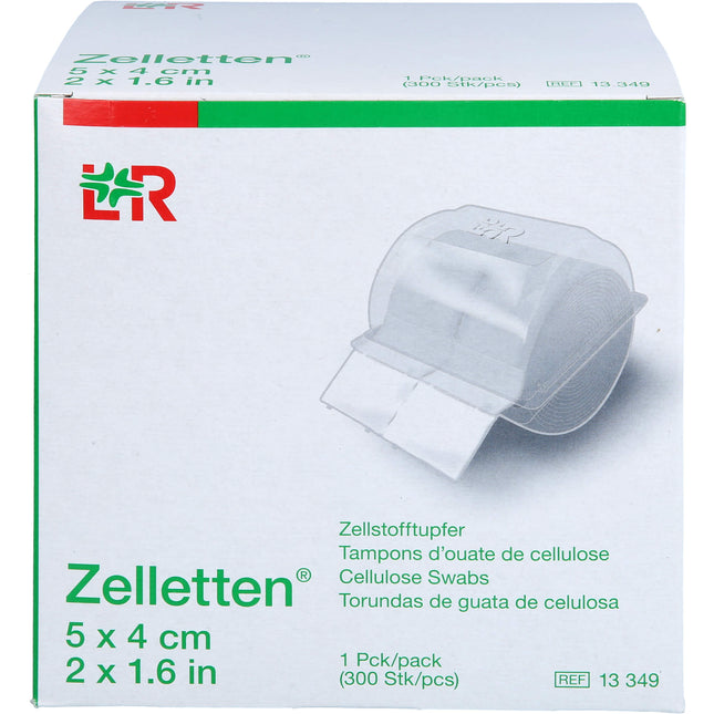 ZELLETTEN Tupfer 4x5 cm unsteril Rolle