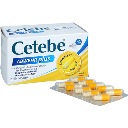 CETEBE ABWEHR plus Vitamin C+Vitamin D3+Zink Kaps.