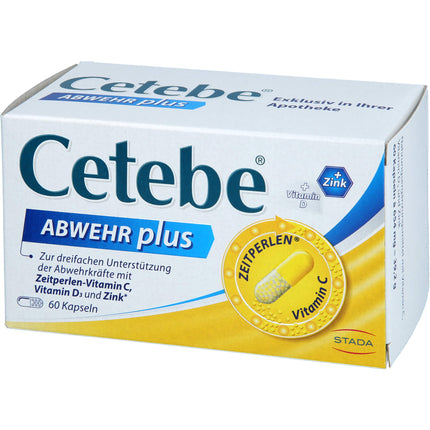CETEBE ABWEHR plus Vitamin C+Vitamin D3+Zink Kaps.