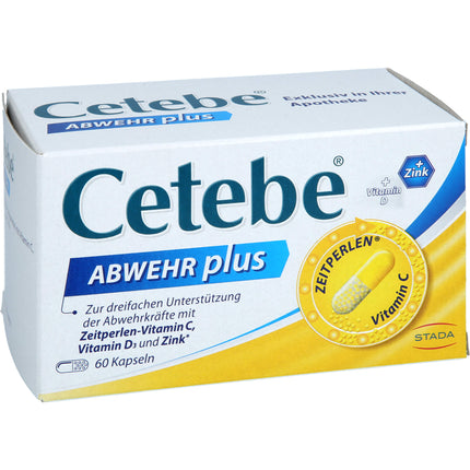 CETEBE ABWEHR plus Vitamin C+Vitamin D3+Zink Kaps.