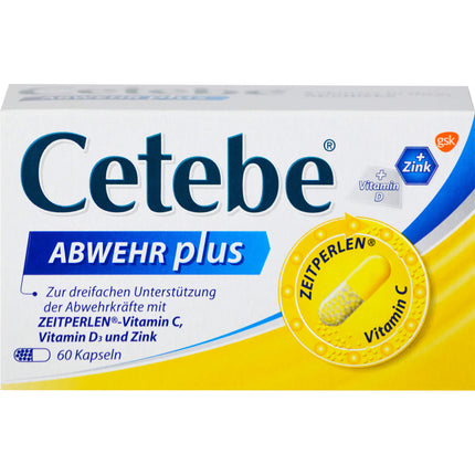 CETEBE ABWEHR plus Vitamin C+Vitamin D3+Zink Kaps.