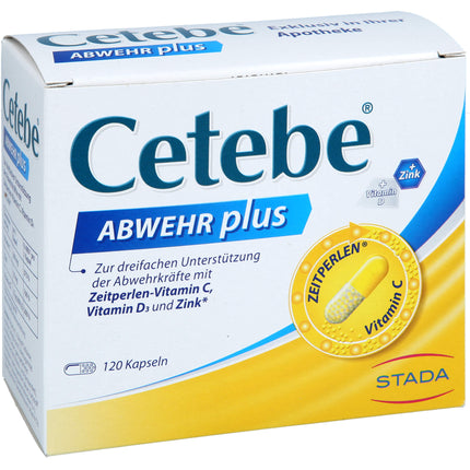 CETEBE ABWEHR plus Vitamin C+Vitamin D3+Zink Kaps.
