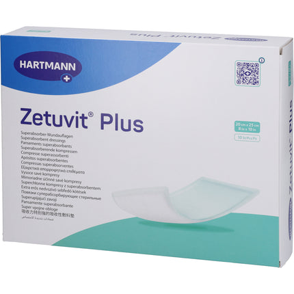 ZETUVIT Plus extrastarke Saugkompr.steril 20x25 cm