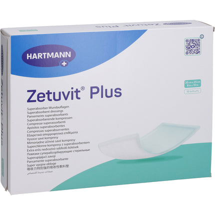 ZETUVIT Plus extrastarke Saugkompr.steril 20x25 cm