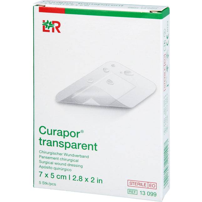 CURAPOR Wundverband steril transparent 5x7 cm