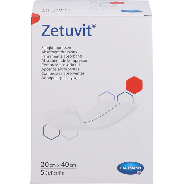 ZETUVIT Saugkompressen steril 20x40 cm