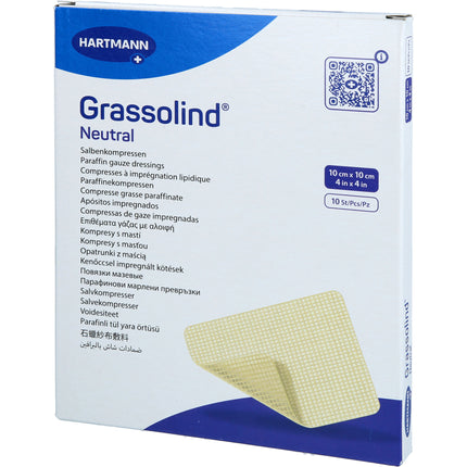 GRASSOLIND Salbenkompressen 10x10 cm steril