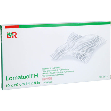 LOMATUELL H Salbentüll 10x20 cm steril