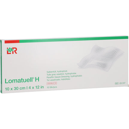 LOMATUELL H Salbentüll 10x30 cm steril