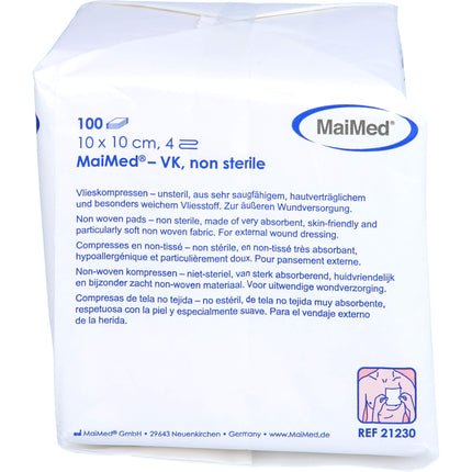 VLIESSTOFF-KOMPRESSEN unsteril 10x10 cm 4fach