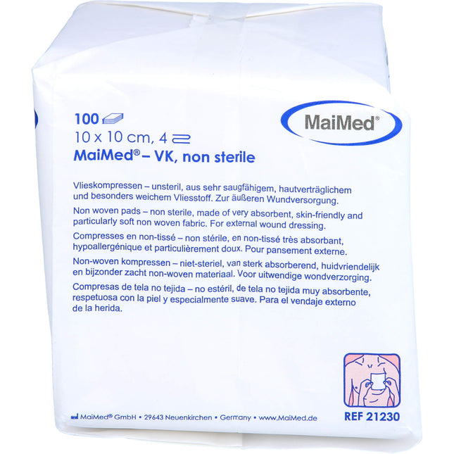 VLIESSTOFF-KOMPRESSEN unsteril 10x10 cm 4fach