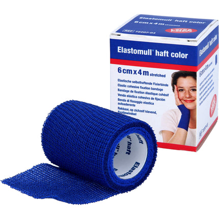 ELASTOMULL haft color 6 cmx4 m Fixierb.blau