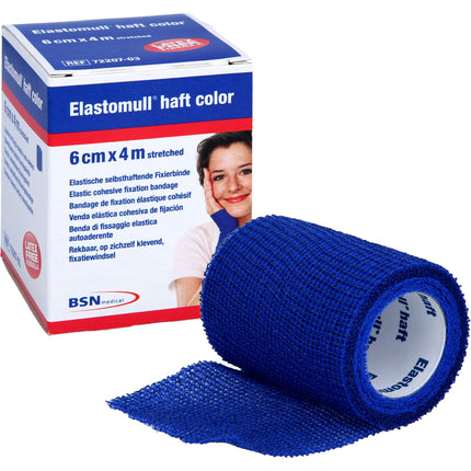 ELASTOMULL haft color 6 cmx4 m Fixierb.blau