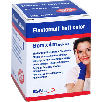 ELASTOMULL haft color 6 cmx4 m Fixierb.blau