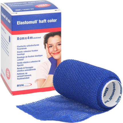 ELASTOMULL haft color 8 cmx4 m Fixierb.blau