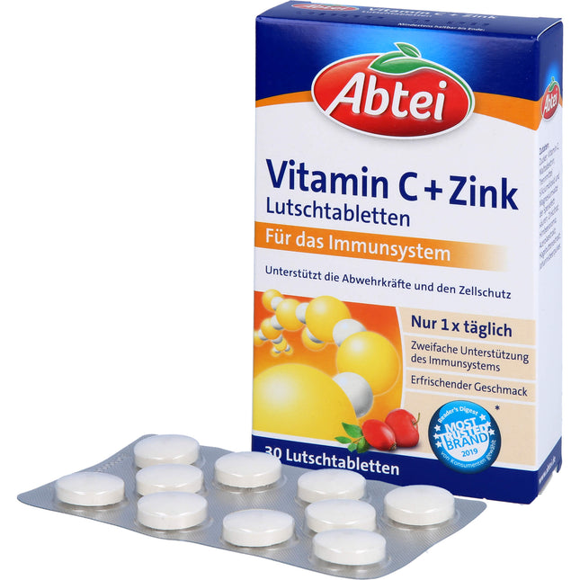ABTEI Vitamin C plus Zink Lutschtabletten
