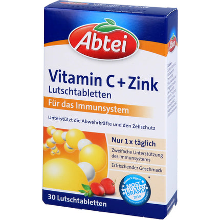 ABTEI Vitamin C plus Zink Lutschtabletten