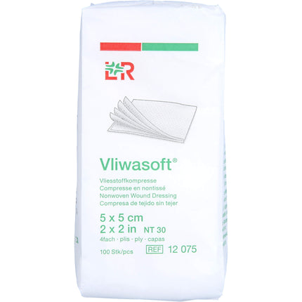 VLIWASOFT Vlieskompressen unsteril 5x5 cm 4l.