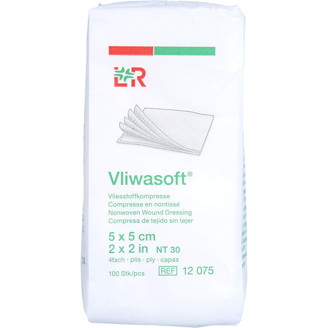 VLIWASOFT Vlieskompressen unsteril 5x5 cm 4l.