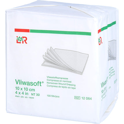 VLIWASOFT Vlieskompressen unsteril 10x10 cm 4l.