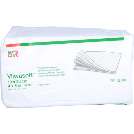 VLIWASOFT Vlieskompressen unsteril 10x20 cm 4l.