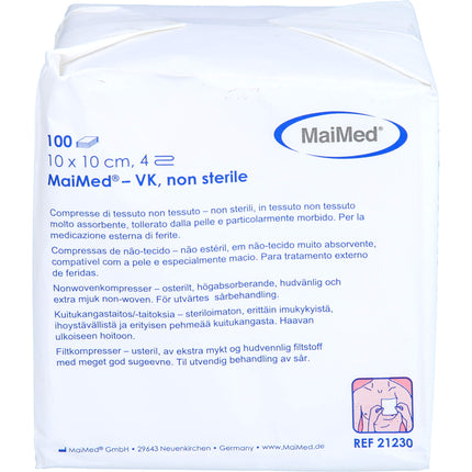 VLIESSTOFF-KOMPRESSEN unsteril 10x10 cm 4fach