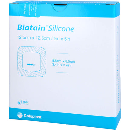 BIATAIN Silicone Schaumverband 12,5x12,5 cm