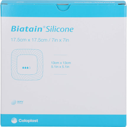 BIATAIN Silicone Schaumverband 17,5x17,5 cm