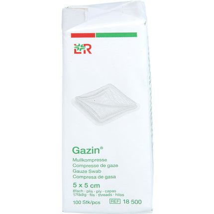 GAZIN Mullkomp.5x5 cm unsteril 8fach Op