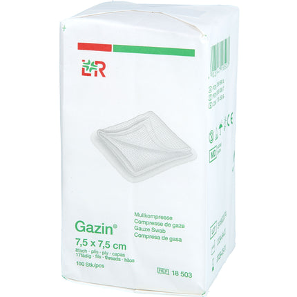 GAZIN Mullkomp.7,5x7,5 cm unsteril 8fach Op