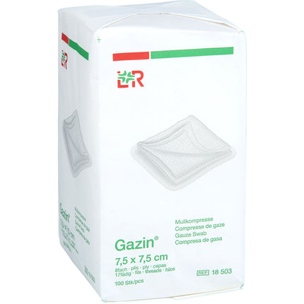 GAZIN Mullkomp.7,5x7,5 cm unsteril 8fach Op