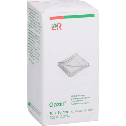 GAZIN Mullkomp.10x10 cm unsteril 16fach Op