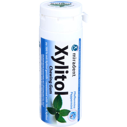 MIRADENT Xylitol Zahnpflegekaugummi Pfefferminz