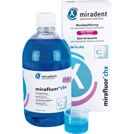 MIRADENT Mundspüllösung mirafluor CHX 0,06%