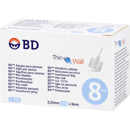 BD THIN Wall Pen-Nadeln 0,25 31 Gx8 mm