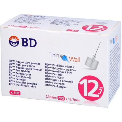 BD THIN Wall Pen-Nadeln 0,33 29 Gx12,7 mm