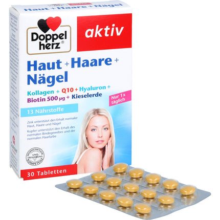 DOPPELHERZ Haut+Haare+Nägel Tabletten
