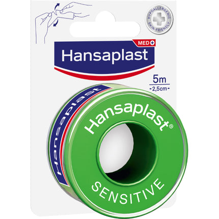 HANSAPLAST Fixierpfl.Sensitive 2,5 cmx5 m