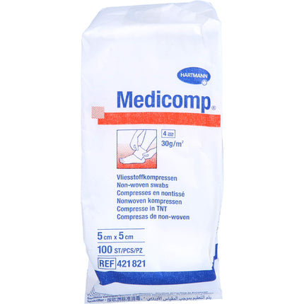 MEDICOMP Vlieskomp.unsteril 5x5 cm 4fach
