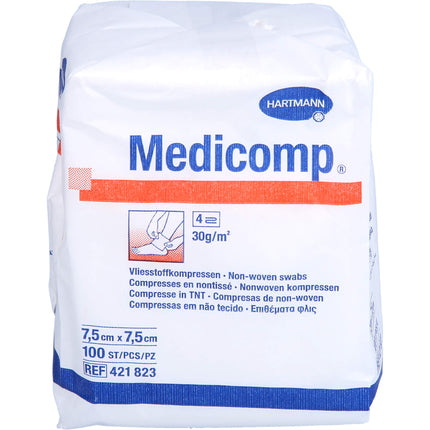 MEDICOMP Vlieskomp.unsteril 7,5x7,5 cm 4fach