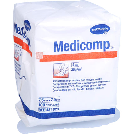 MEDICOMP Vlieskomp.unsteril 7,5x7,5 cm 4fach
