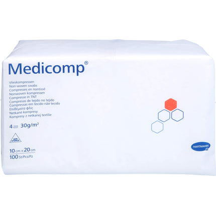 MEDICOMP Vlieskomp.unsteril 10x20 cm 4fach