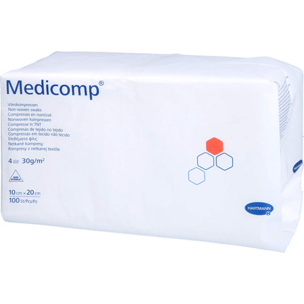MEDICOMP Vlieskomp.unsteril 10x20 cm 4fach