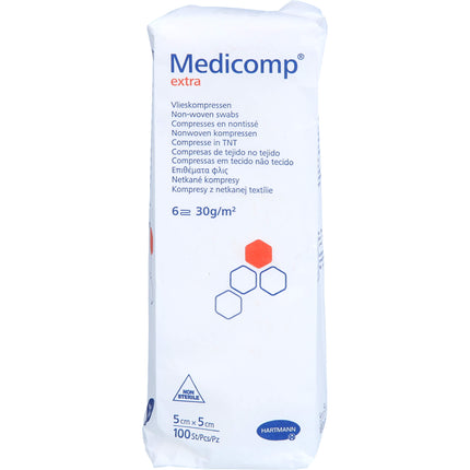 MEDICOMP extra Vlieskomp.unsteril 5x5 cm 6fach