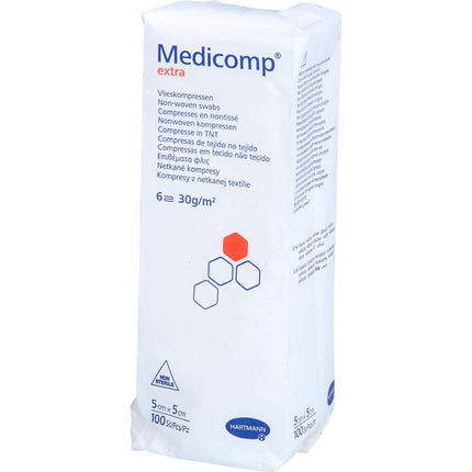 MEDICOMP extra Vlieskomp.unsteril 5x5 cm 6fach