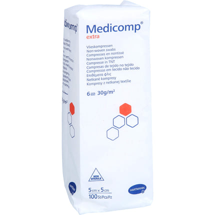 MEDICOMP extra Vlieskomp.unsteril 5x5 cm 6fach