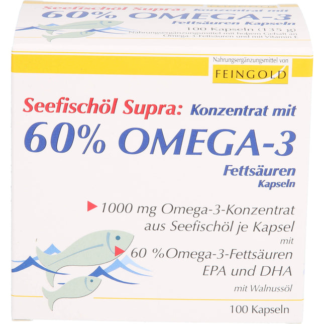 SEEFISCHÖL Supra m.60% Omega-3-Fetts.Weichkaps.