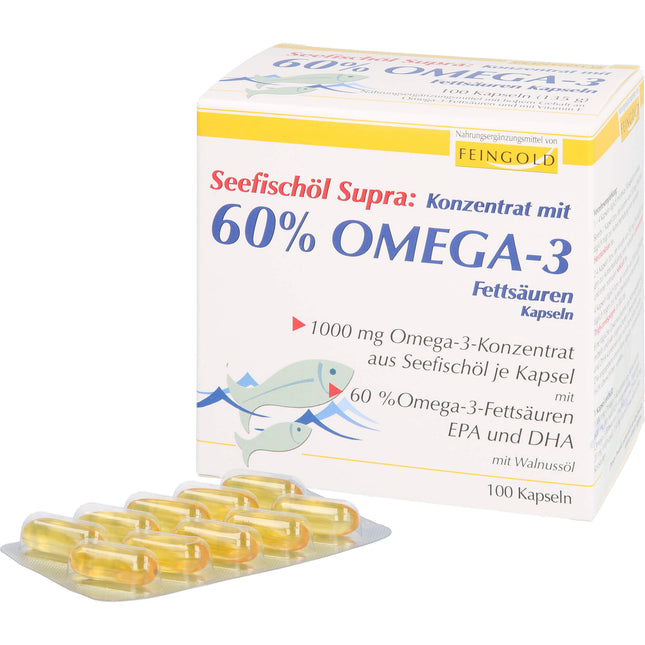 SEEFISCH�L Supra m.60% Omega-3-Fetts.Weichkaps.